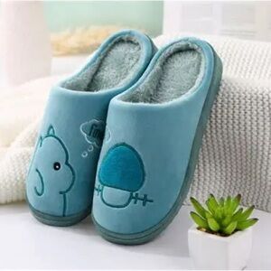 Cute Blue Cartoon Slippers